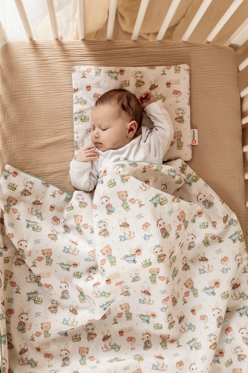 EMILY SAGE Stroller Bedding 100% Cotton