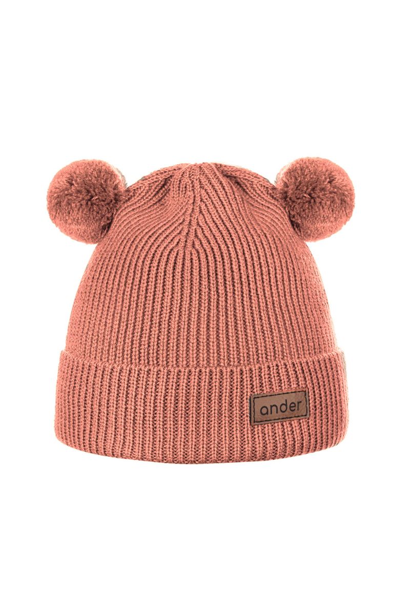 Czapka dziecięca 100% wełna merino TEDDY ALMOND