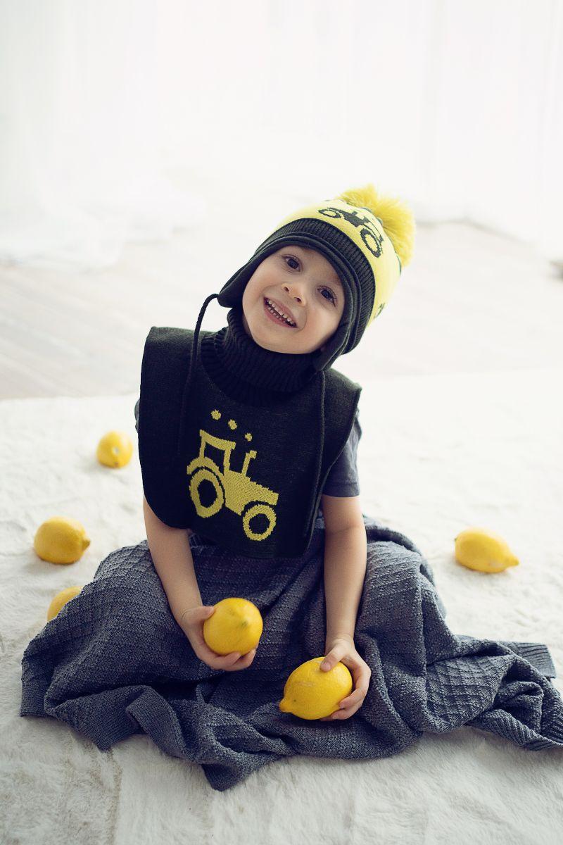 ASCANIO Turtleneck Cap - YELLOW
