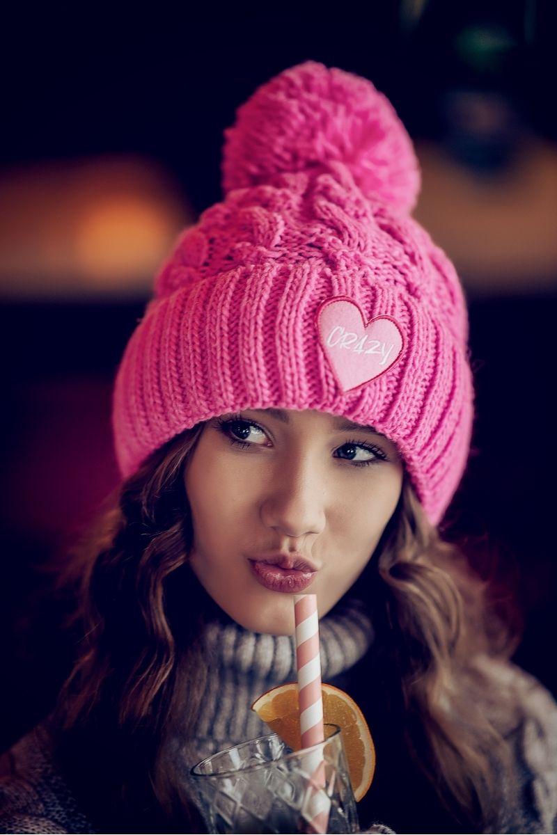 CRAZY Wool Hat - PINK