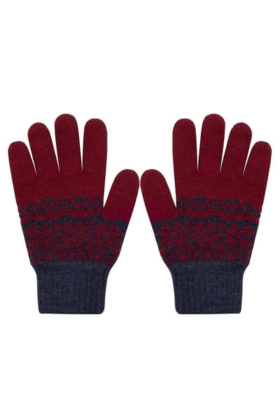 Rękawiczki - 30% wełny BALBINA - RED