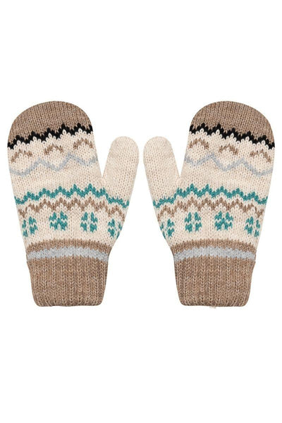 Rękawiczki - 30% wełny AVERARDO - BEIGE