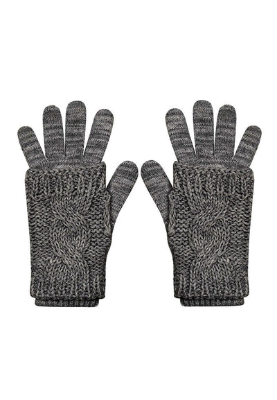 Rękawiczki – 30% wełny WOOLY – GRAFIT