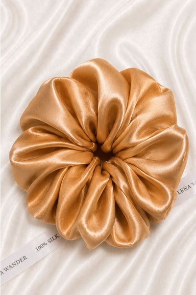 SILQ Silk Hair Scrunchie - size - XXL - beige