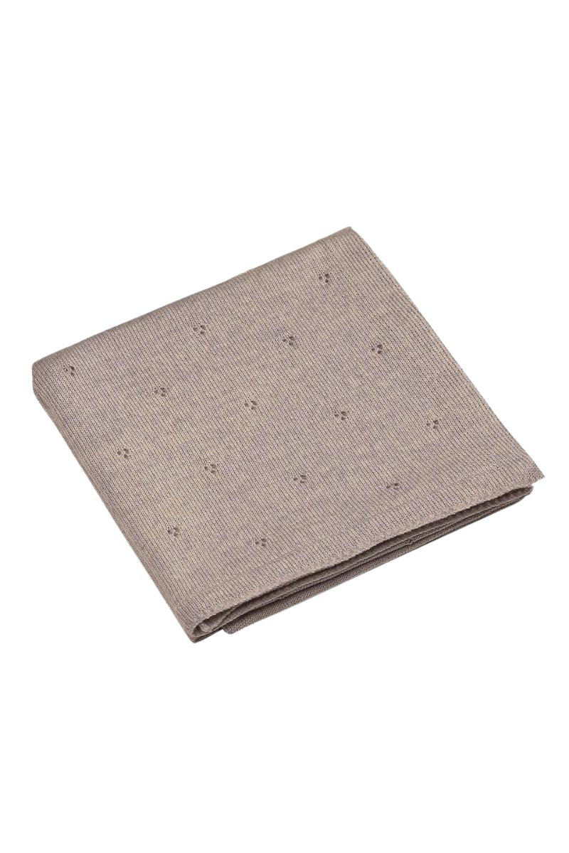 Baby blanket APOLLO – 100% merino wool – taupe