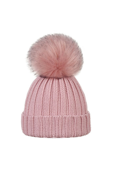 Czapka OLLO BABY – 100% wełny merino - różowy