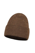 Czapka NAOMI – 100% wełny merino – czekoladowy brąz