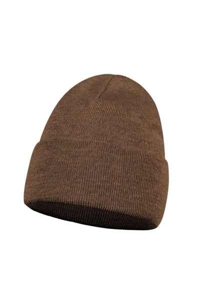 Czapka NAOMI – 100% wełny merino – czekoladowy brąz