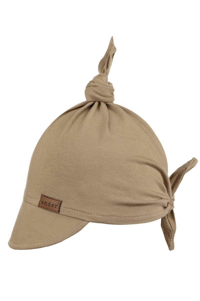 ANNIBALE beach hat - BROWN