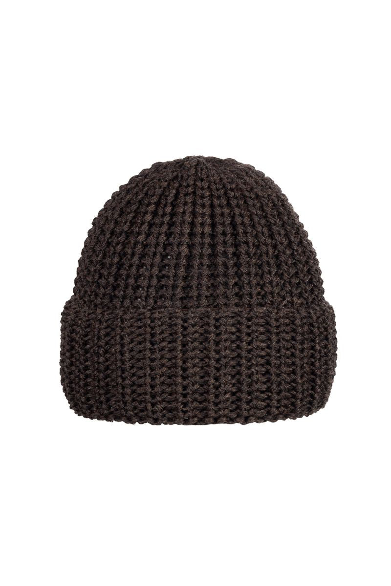 SOPHIE MINI beanie - 100% merino wool - brown