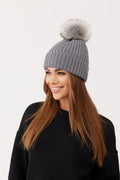 Czapka OLLO – 100% wełny merino – ciemnoszary