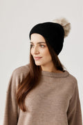 Czapka OLLO – 100% wełny merino – czarny