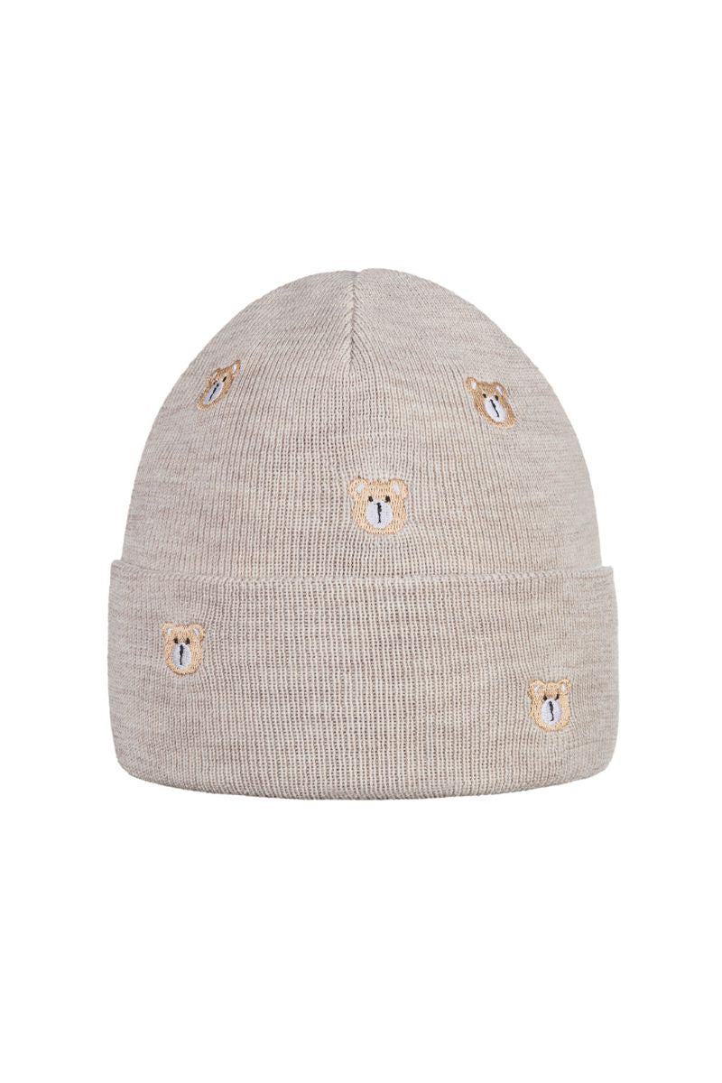 LITTLE BEAR Beanie - 100% merino wool - beige