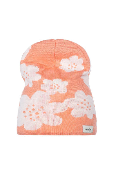 Czapka letnia dla dziewczynki FLOWER ORANGE