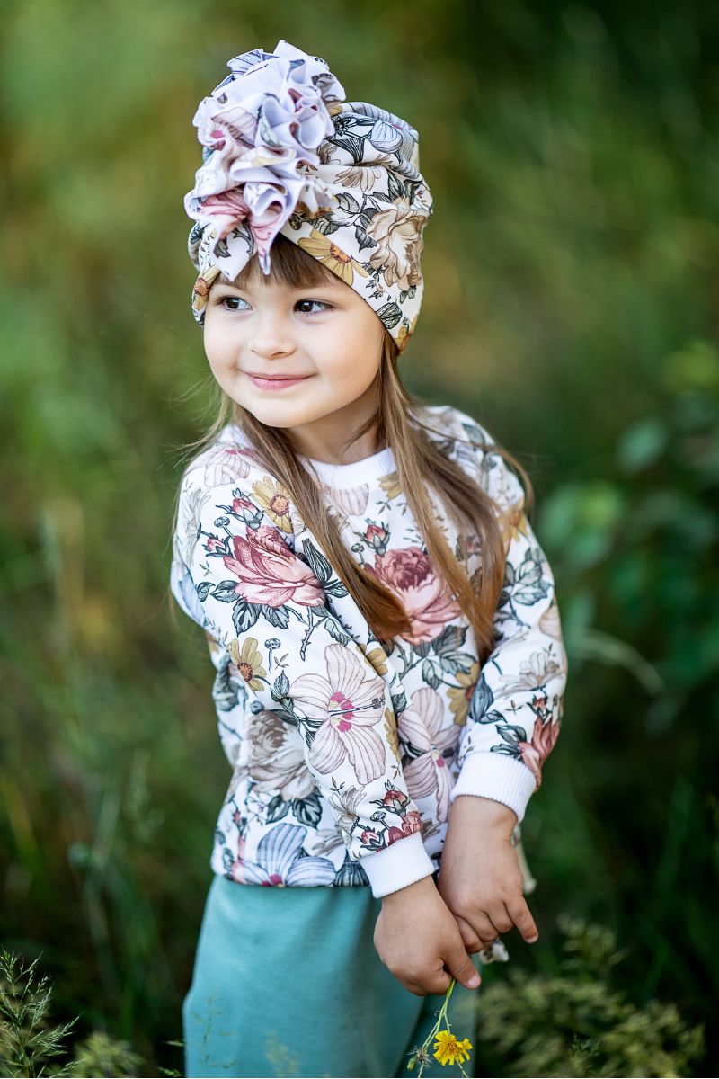 Girl's summer hat ZOEY FLOWERS