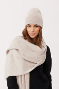 Czapka NAOMI – 100% wełny merino – beżowy