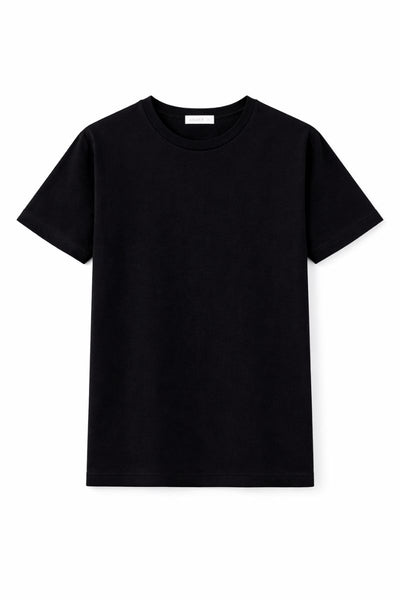 T-shirt męski NERO CLASSIC - 100% wełna merino – czarny