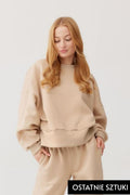 Bluza dresowa ROSA - bawełna - beżowy