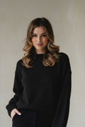 Maglione con cashmere MORGEN - nero