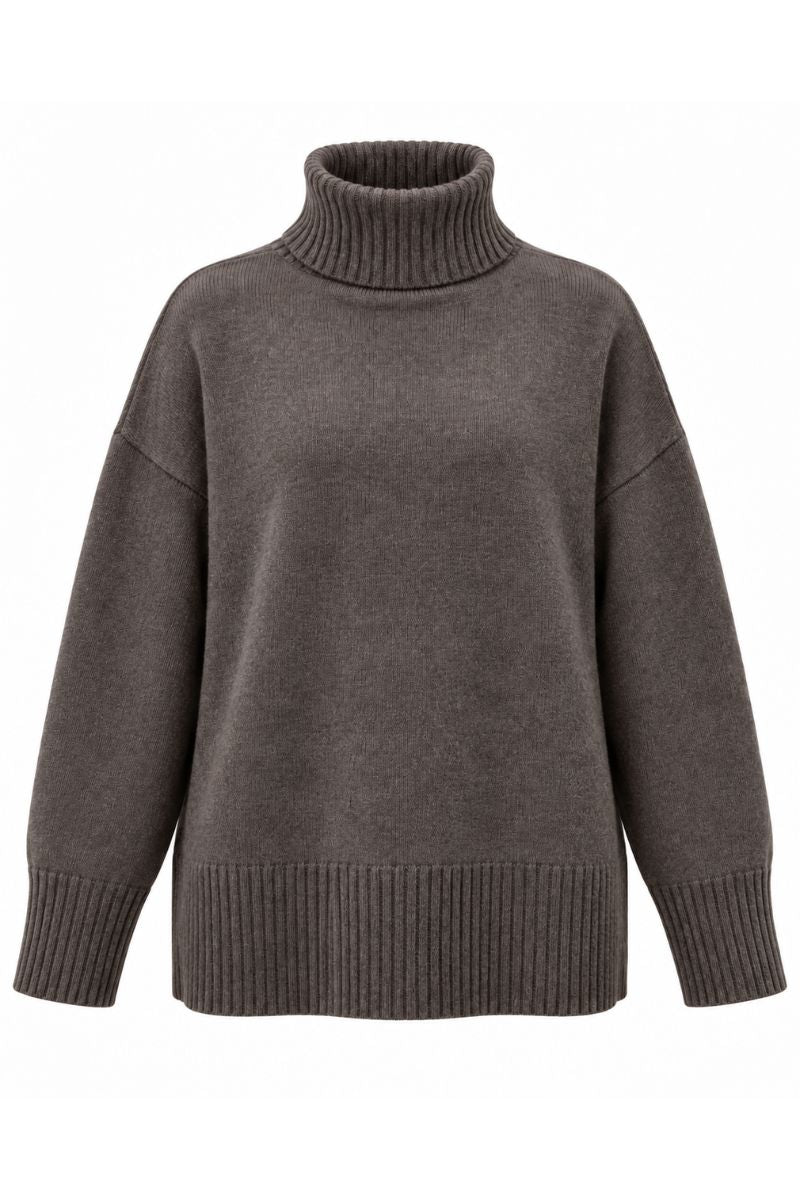 Sweter BELLAGIO z szerokim prążkowanym wykończeniem dołu.
Luksusowy sweter damski BELLAGIO z naturalnych włókien.