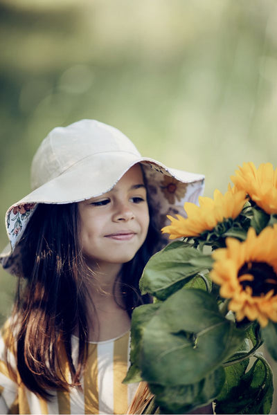 Chapeau d'été pour fille AVA - beige