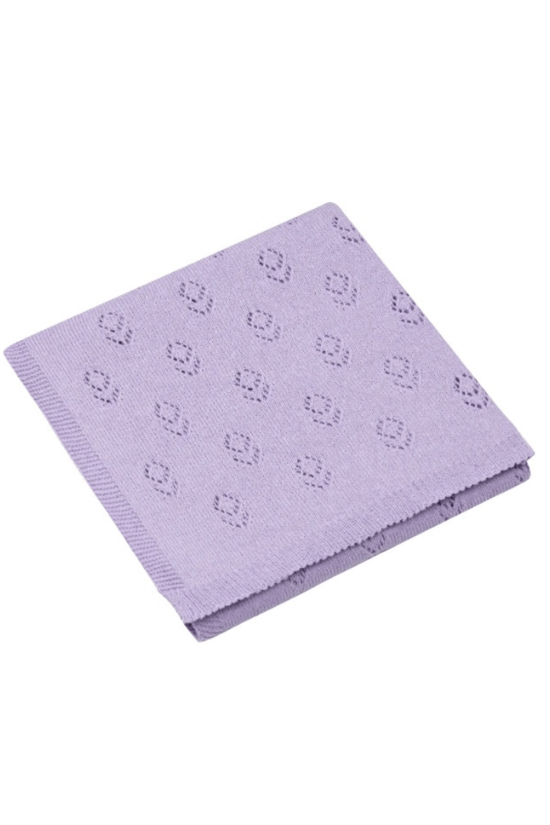 Baby blanket ABONDIO - 100% cotton - PURPLE