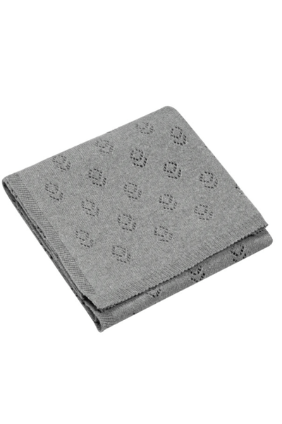 Kocyk dla niemowlaka ABONDIO - bawełna - DARK GREY