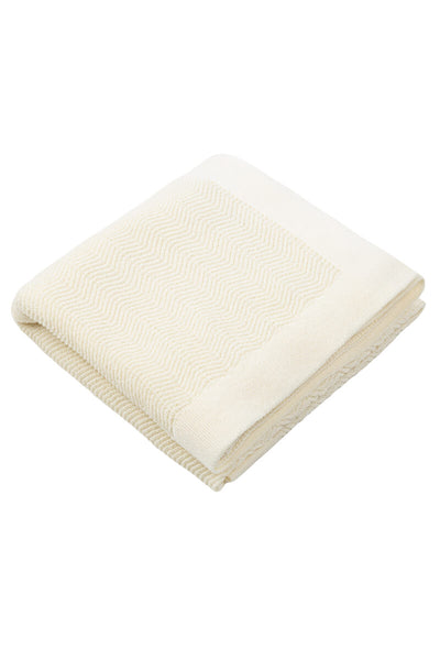 CALM baby blanket – 100% merino wool – ecru