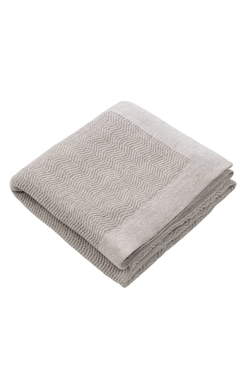 Kocyk niemowlęcy CALM – 100% wełny merino – beżowy