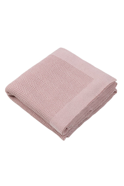 CALM baby blanket – 100% merino wool – powder pink