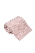 Kocyk dla niemowlaka FLUFFY - 100% wełny merino - pudrowy róż