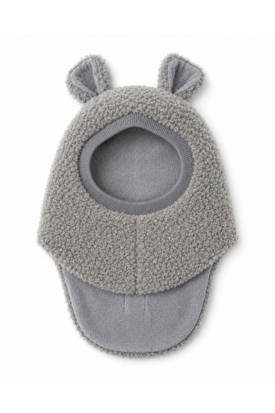 Children's merino wool balaclava YETI – grey