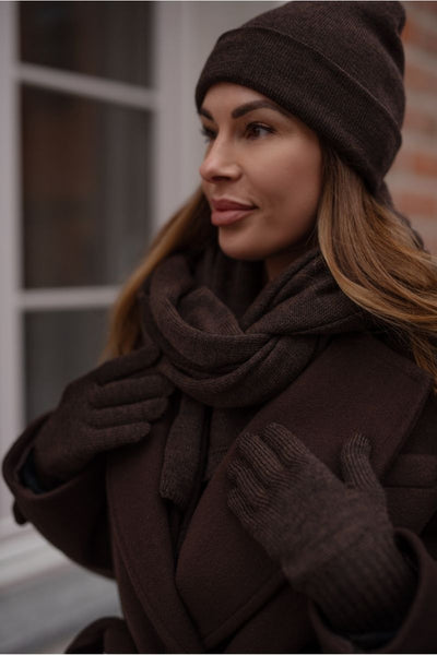 Komplet 100% merino czapka + szal  @selectedbysandra®