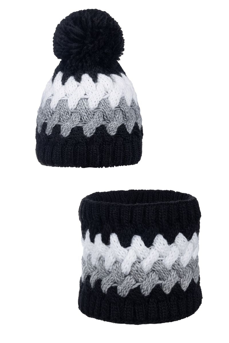 komplet tricolor black white