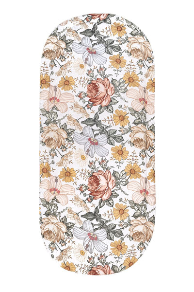 Mata do wózka EVELYN FLOWERS 100% bawełna
