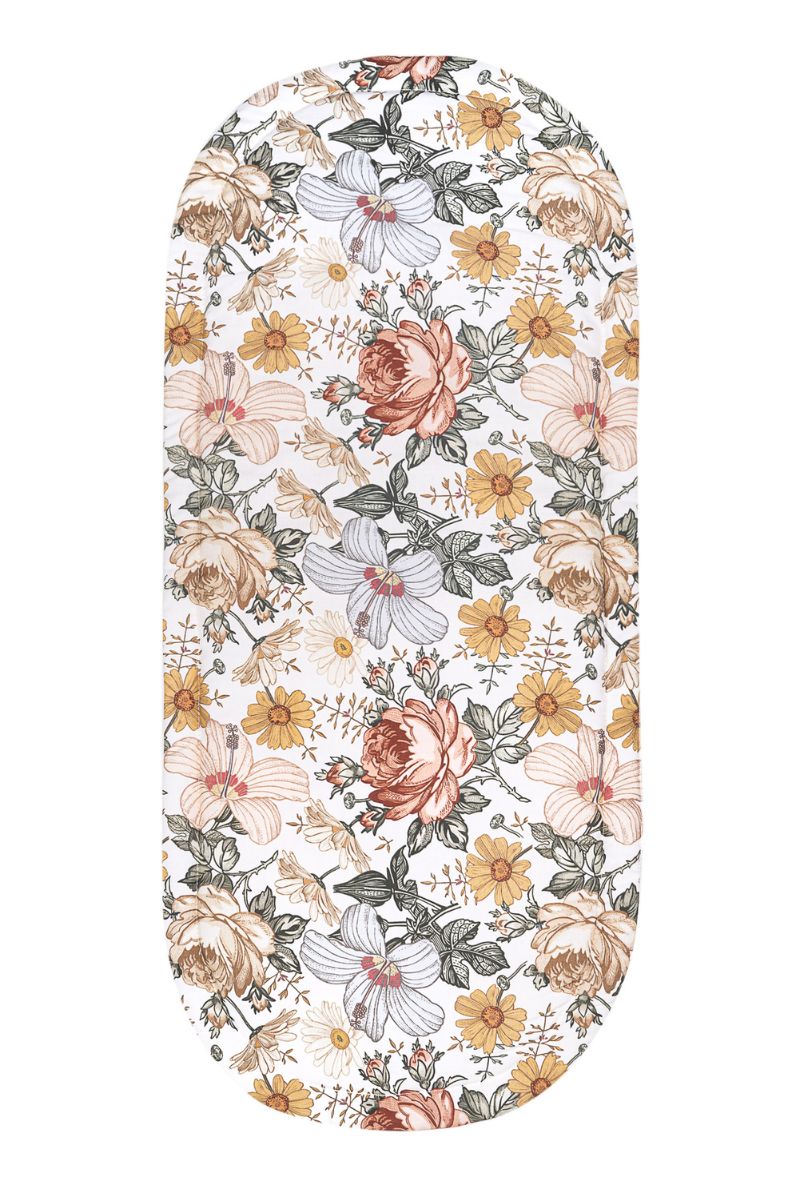 Stroller Liner EVELYN FLOWERS 100% cotton