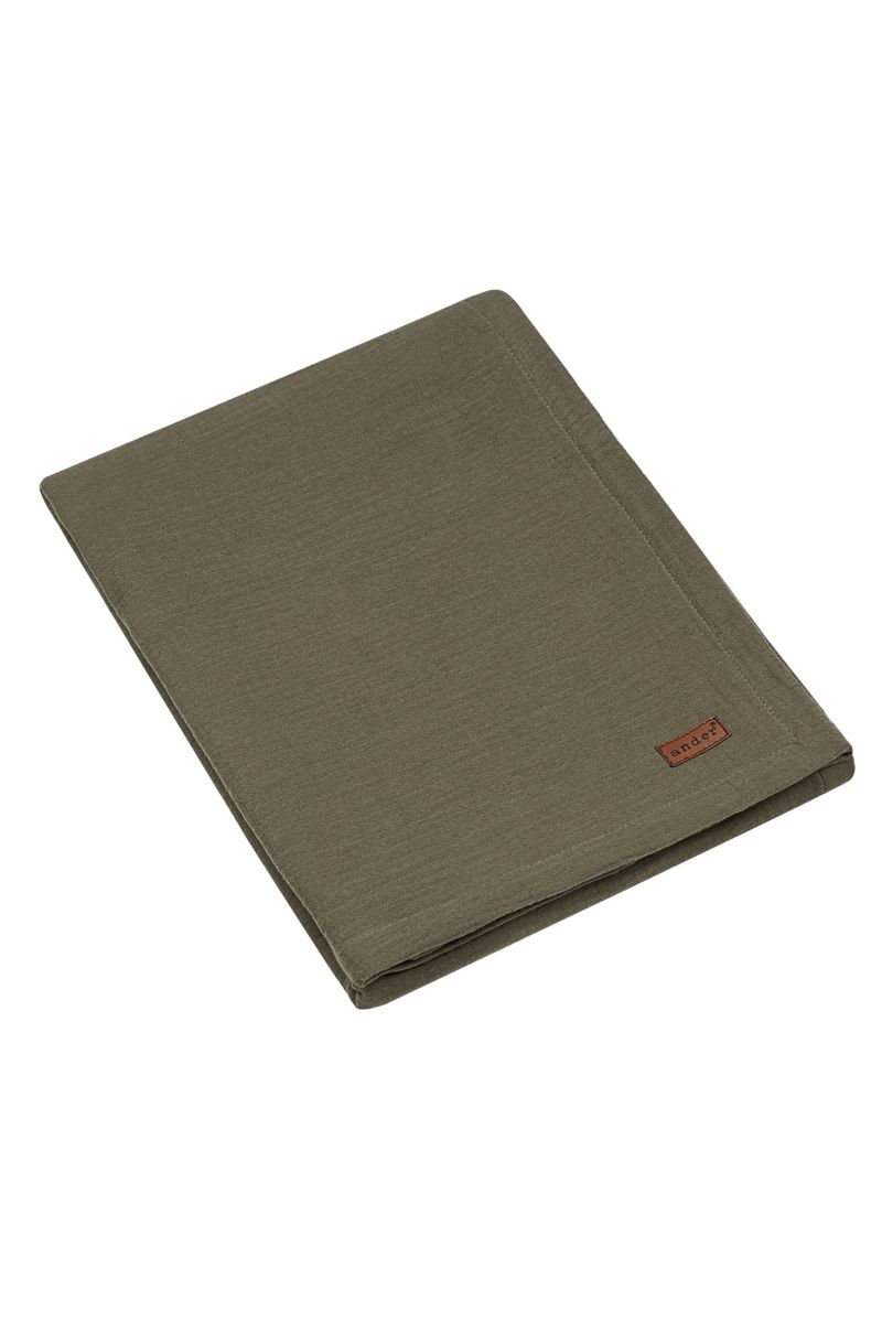 Muslin double swaddle blanket MARCO - 100% cotton - khaki