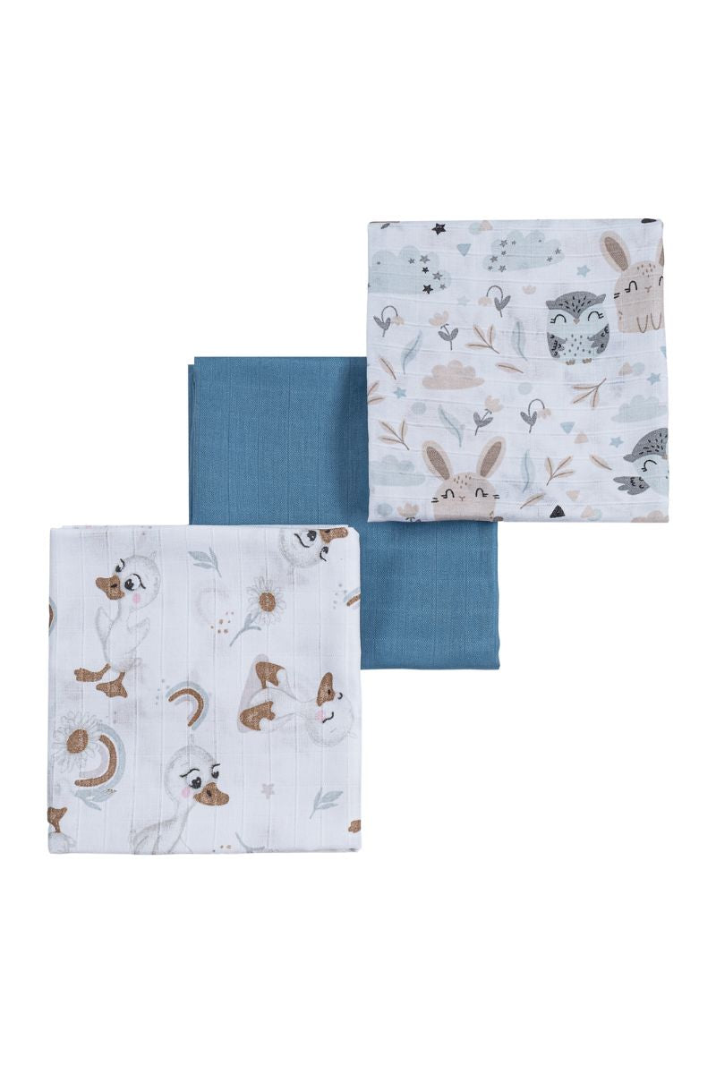 Muslin diapers KACZUSZKA 3 pcs