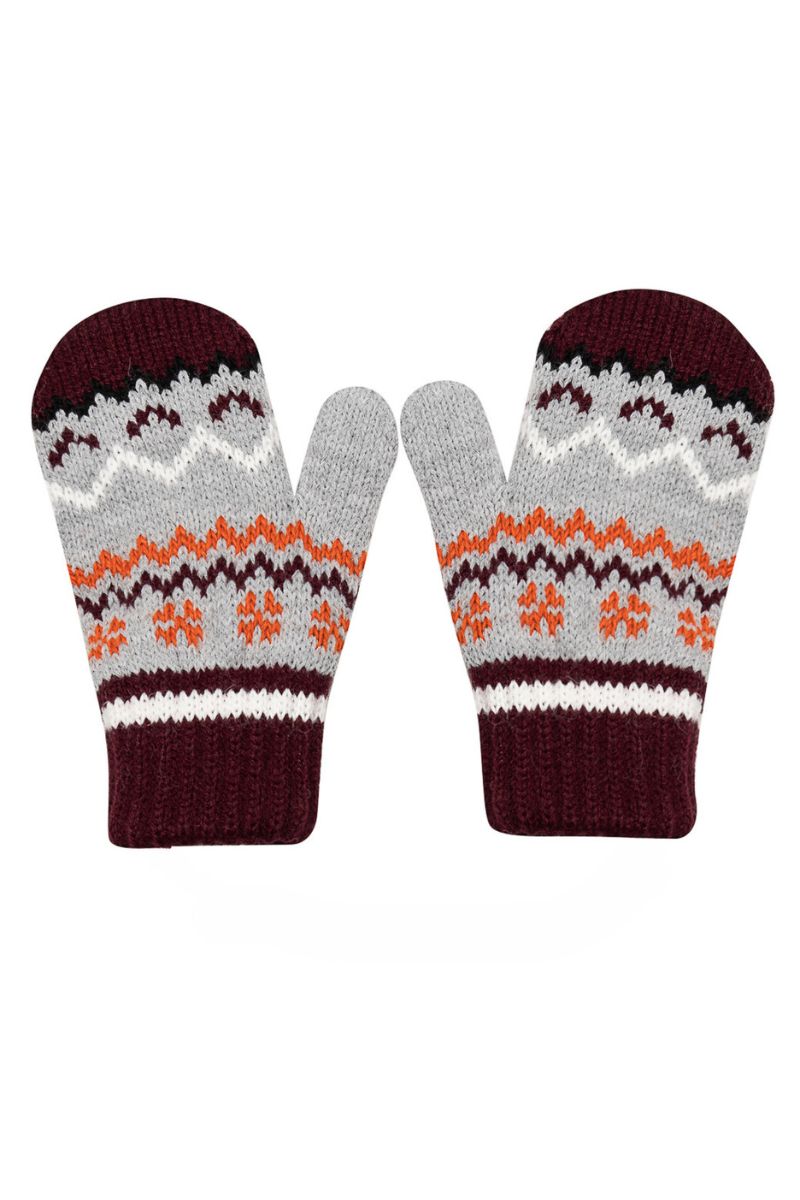 Gloves – 30% AVERARDO wool – BORDEAUX