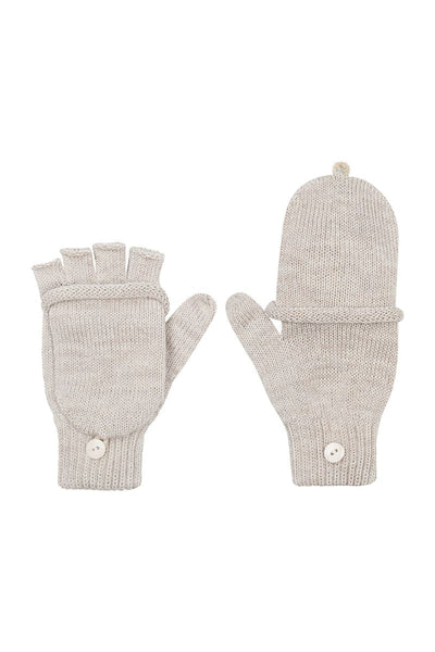 Rękawiczki DAISY - 100% wełny merino - beżowy