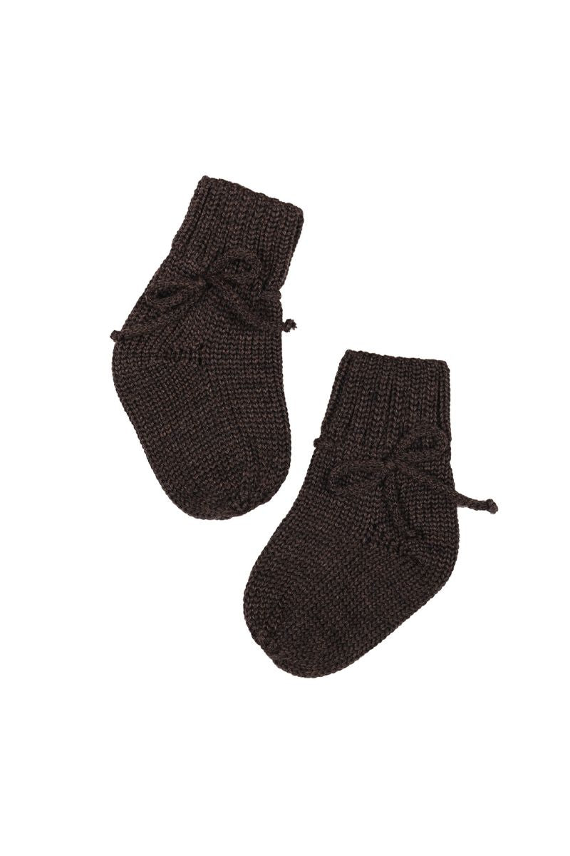 Woolies kids' socks - 100% merino wool - brown