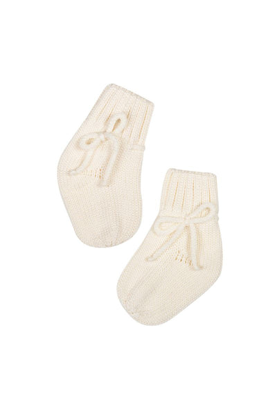 Skarpetki dziecięce Woolies - 100% wełny merino - ecru