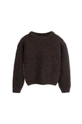Sweter NORD - 100% wełny merino - brązowy