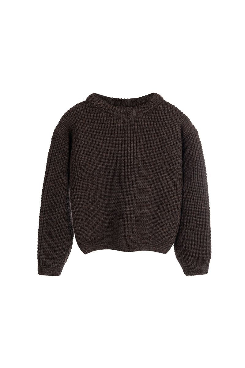 NORD Sweater - 100% merino wool - brown