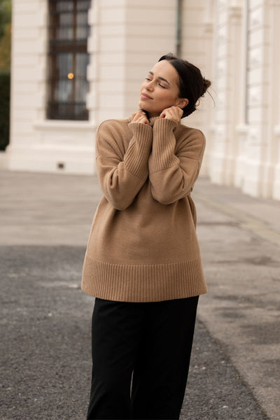 MORGEN cashmere sweater - camel