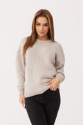 Sweter CHIARA – 100% wełny merino – beżowy