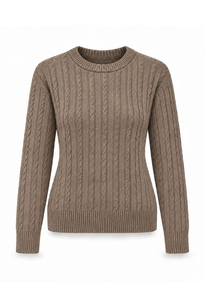 Polo sweater – 100% merino wool – camel
