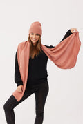 Szal PENELOPE – 100% wełny merino – migdał