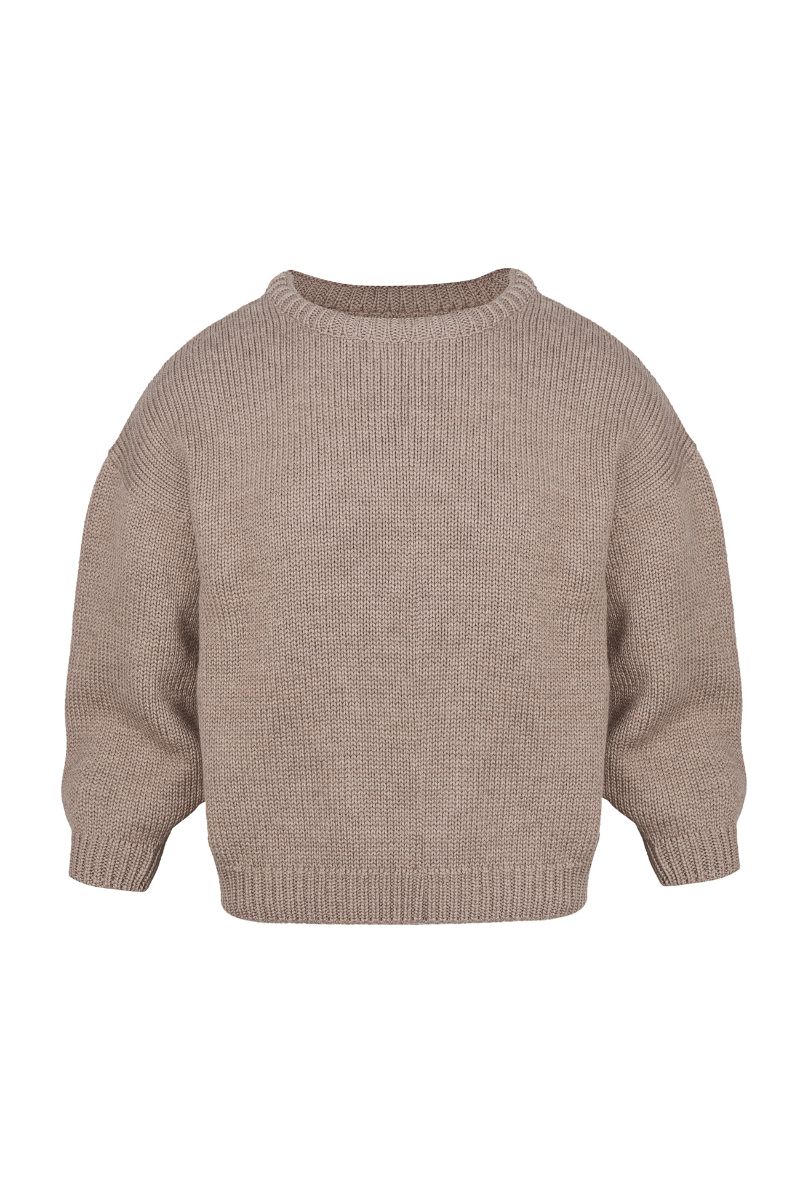 oversize sweter damski wykonany z wełny merino